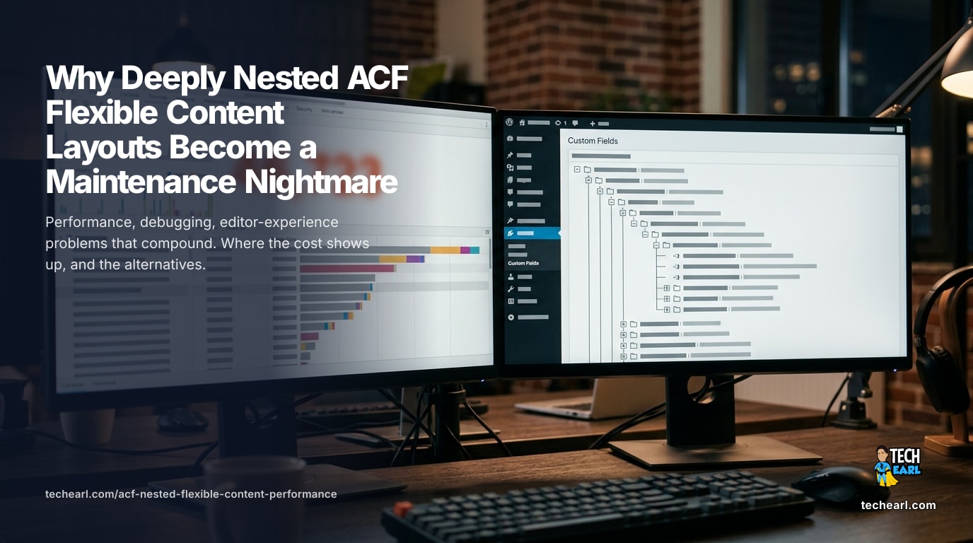 Nesting Flexible Content past two levels causes performance, debugging, and editor problems that compound fast. Where the cost shows up and alternatives.