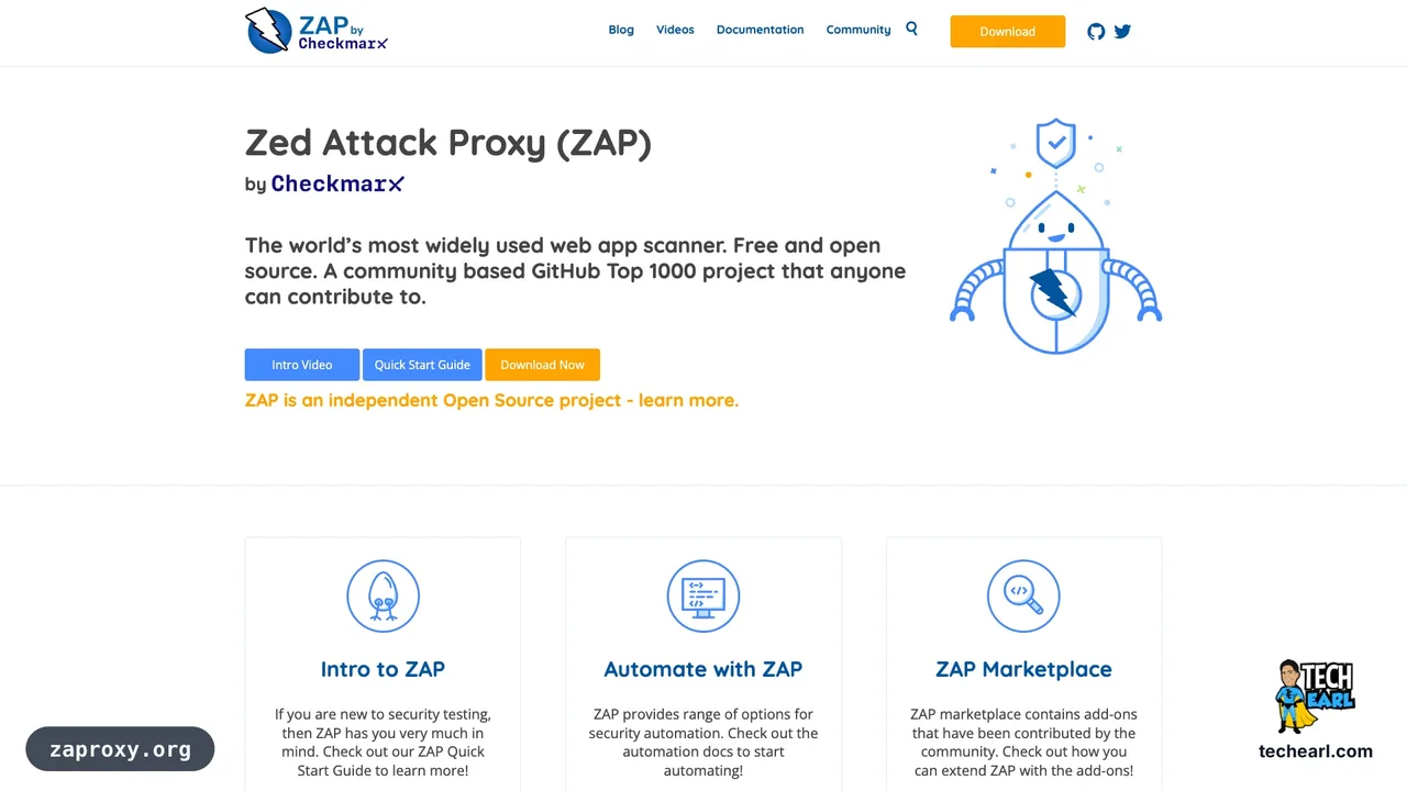 zaproxy.org, the official site for OWASP ZAP, an open-source web application security scanner with built-in CSRF token tracking and forms-based authentication