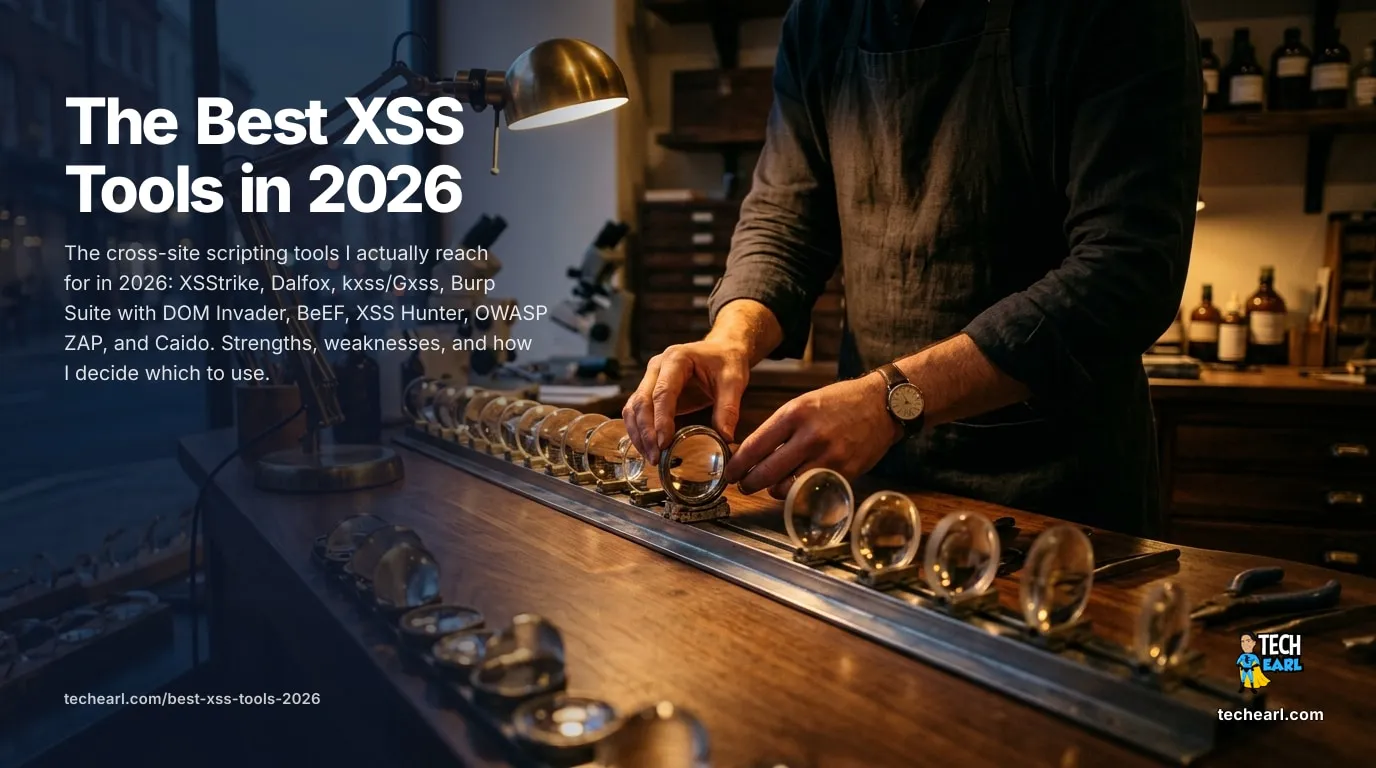 Best XSS Tools in 2026: XSStrike, Dalfox, Burp DOM Invader The XSS tools worth using in 2026: XSStrike, Dalfox, kxss, Burp Suite with DOM Invader, BeEF, XSS Hunter, ZAP, and Caido. Honest trade-offs.