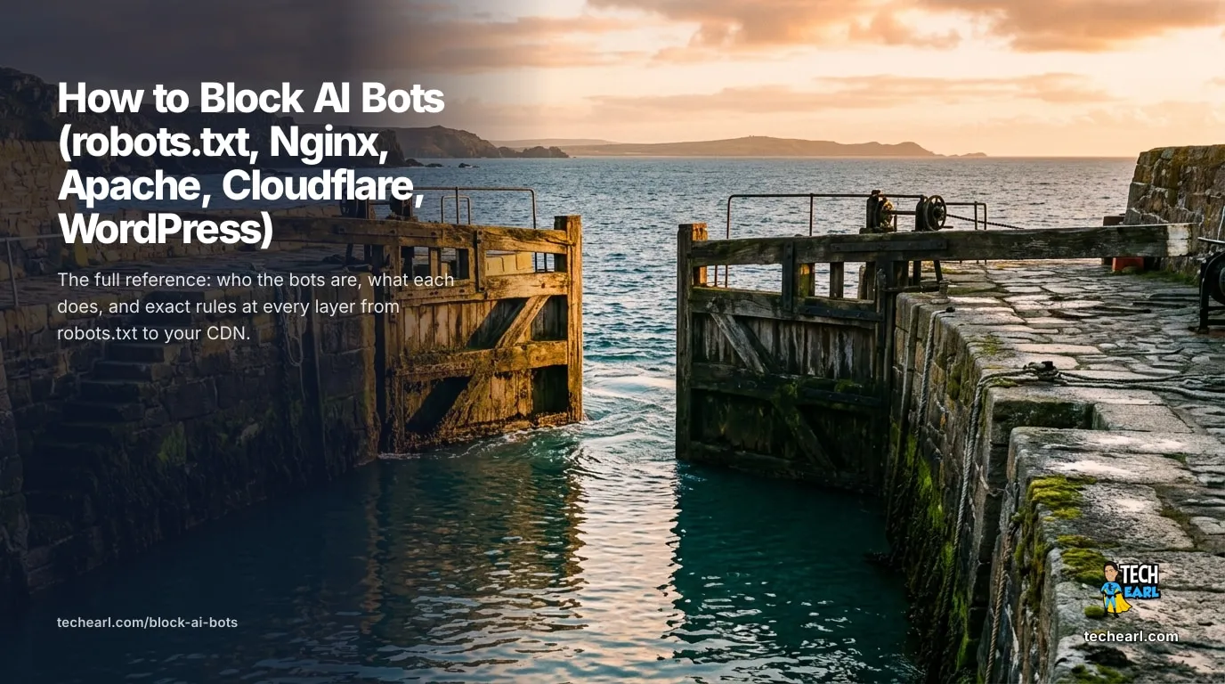 How to Block AI Bots (robots.txt, Nginx, Apache, Cloudflare, WordPress) The full reference for blocking AI crawlers: bot inventory, robots.txt and server-level rules, Cloudflare's managed approach, WordPress paths, verification, and the bots that ignore robots.txt.