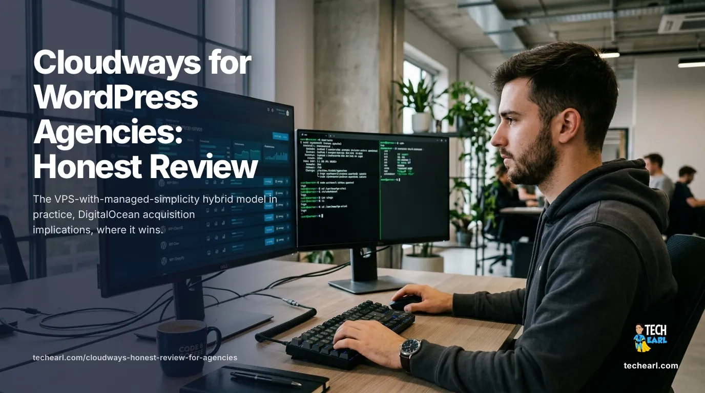 Cloudways for WordPress Agencies: Honest 2026 Review Cloudways managed VPS for WordPress agencies. The hybrid model in practice, DigitalOcean acquisition implications, where it wins or loses for agencies.