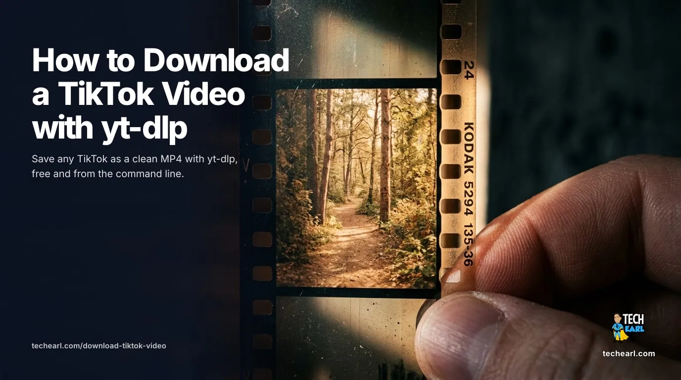 Download a TikTok video free with yt-dlp from the command line: pull the source MP4, follow short links, extract audio, and use cookies for gated or region-locked clips.