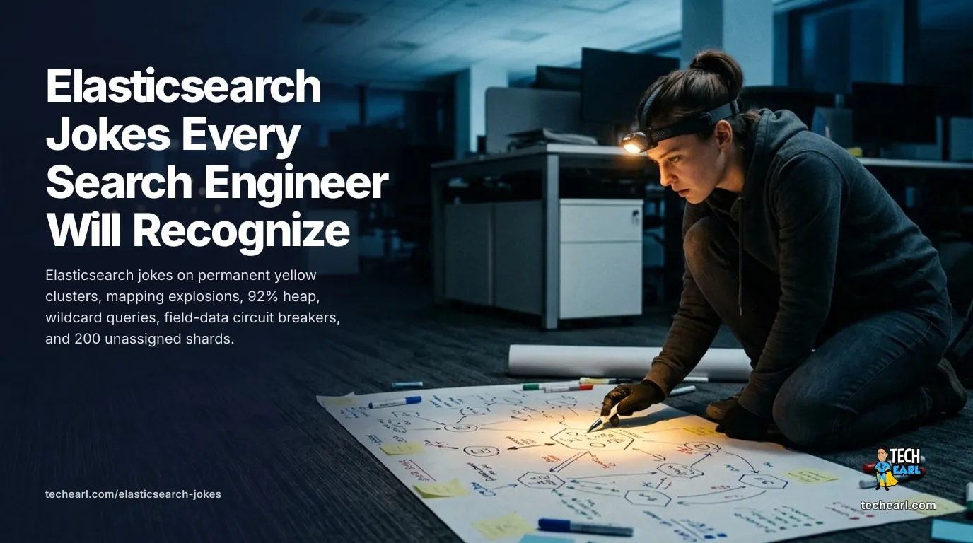 50 Elasticsearch Jokes Every Search Engineer Will Recognize Elasticsearch humor for search engineers on permanent yellow clusters, unassigned shards, mapping explosions, 92% heap, wildcard queries, and circuit breakers.