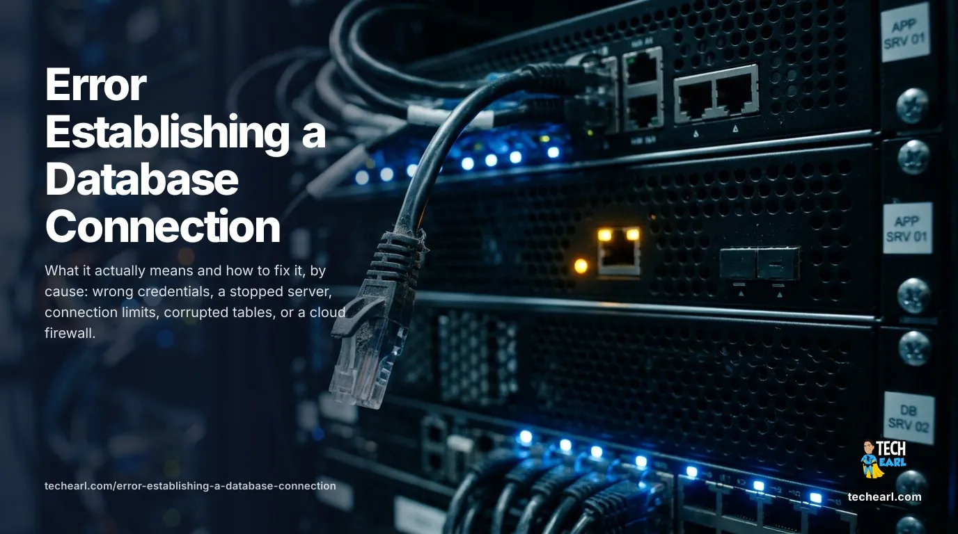 Fixing Error Establishing a Database Connection in WordPress How to fix the WordPress error establishing a database connection by reading the MySQL error code to find the real cause