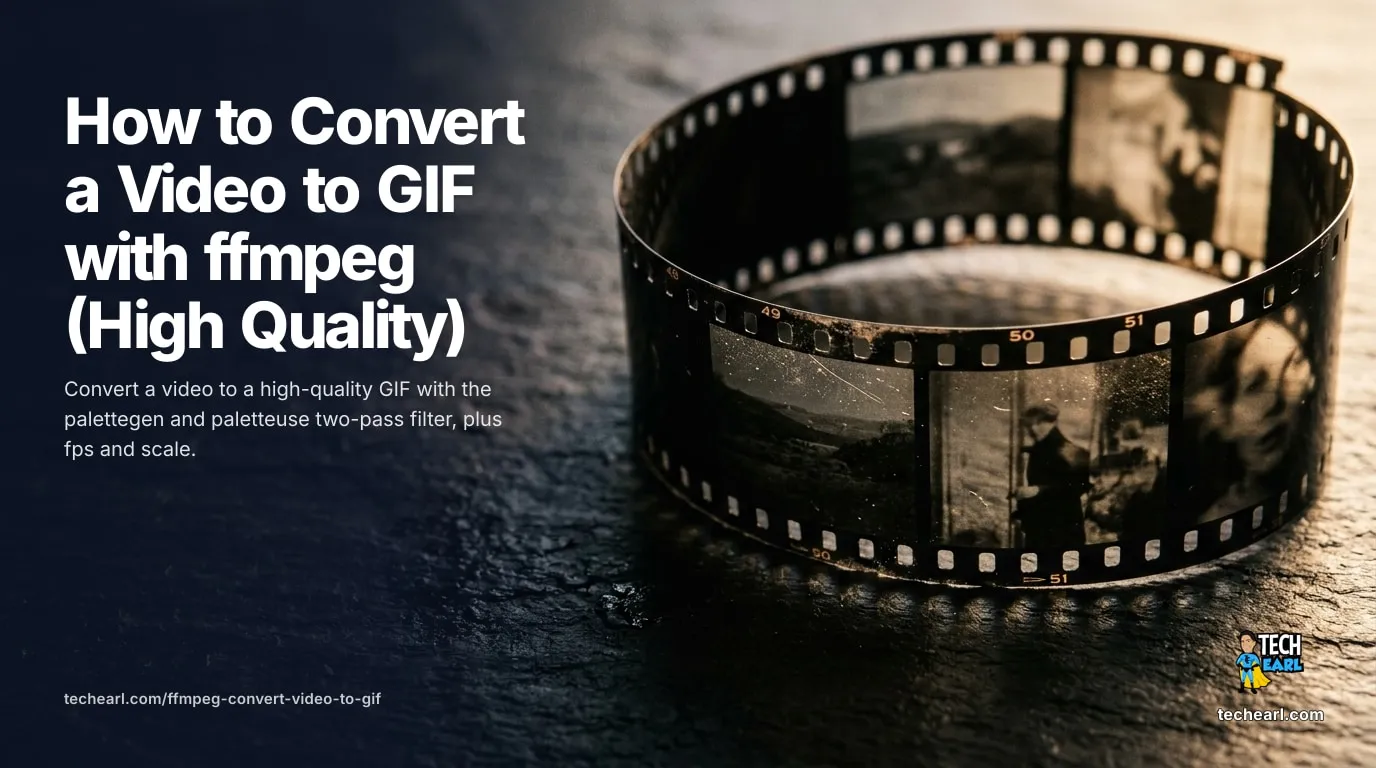 Convert an MP4 to a high-quality GIF with ffmpeg using the two-pass palettegen and paletteuse filter, plus fps and scale to control the file size.