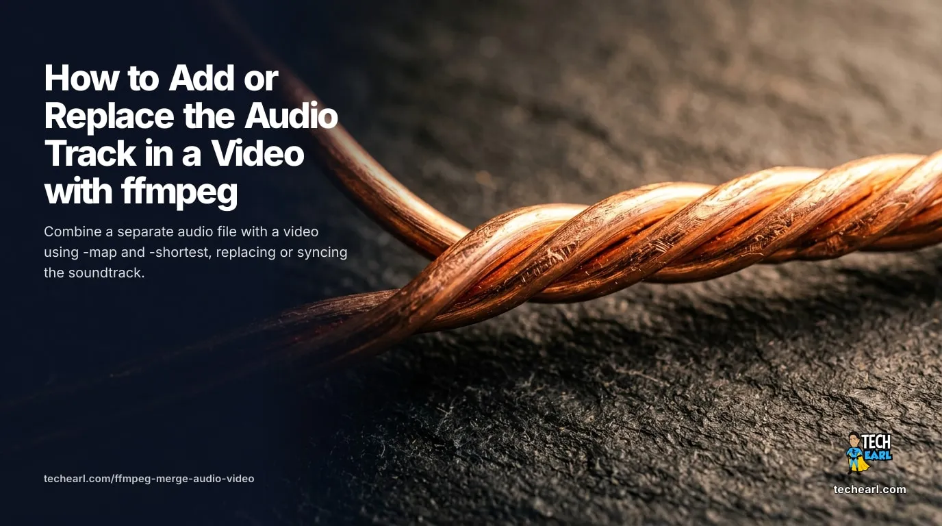Add or Replace a Video's Audio Track with ffmpeg Add or replace the audio track on a video with ffmpeg using -map and -shortest, copy the video stream without re-encoding, and fix out-of-sync audio with -itsoffset.