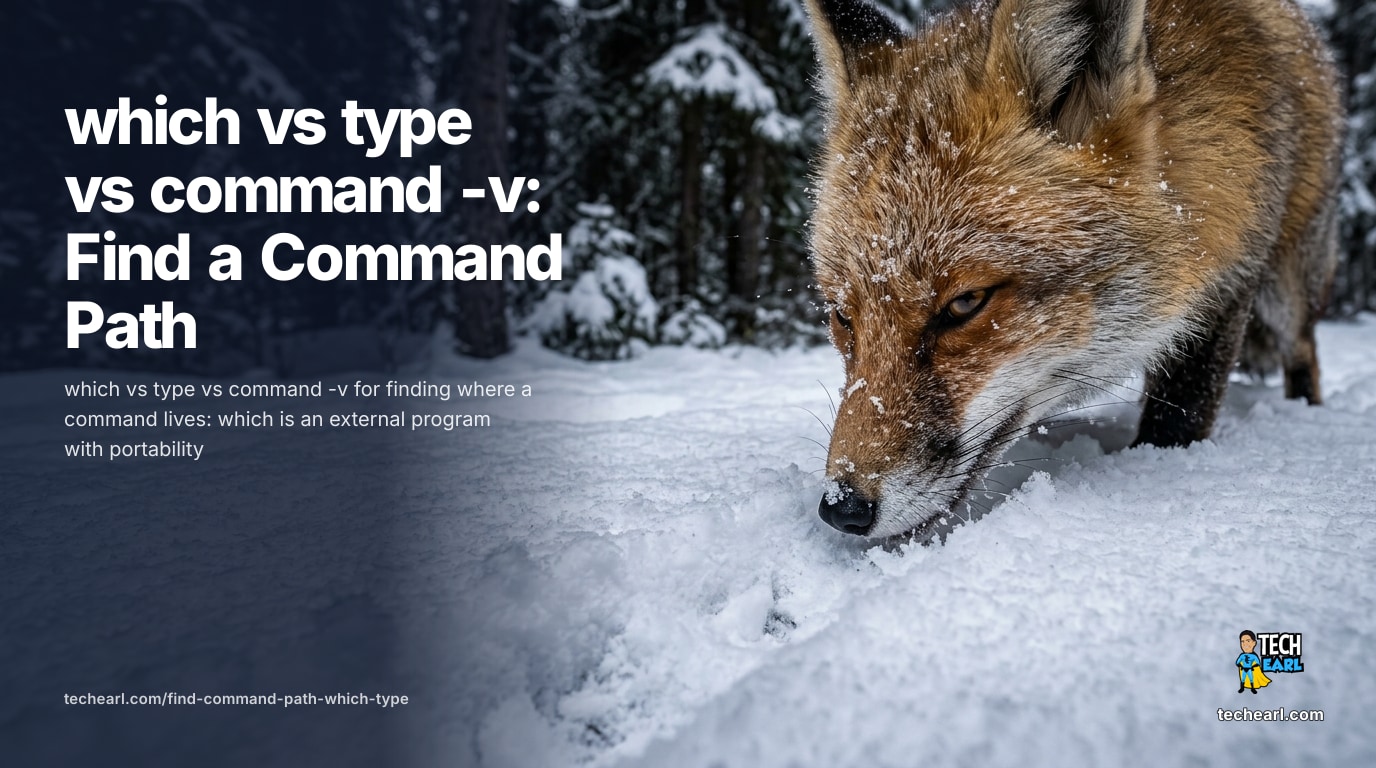 which vs type vs command -v: Find a Command Path