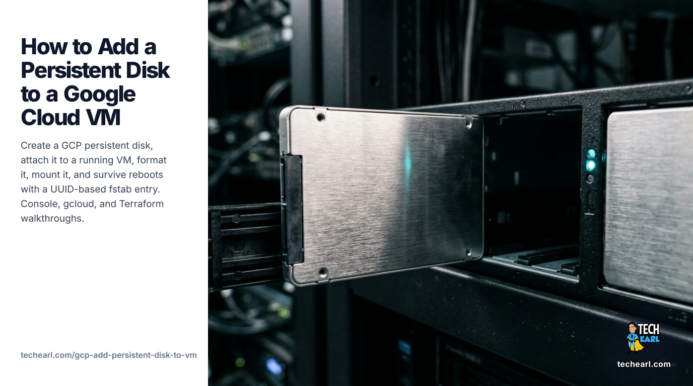 Add a Persistent Disk to a Google Cloud VM (2026 Guide)