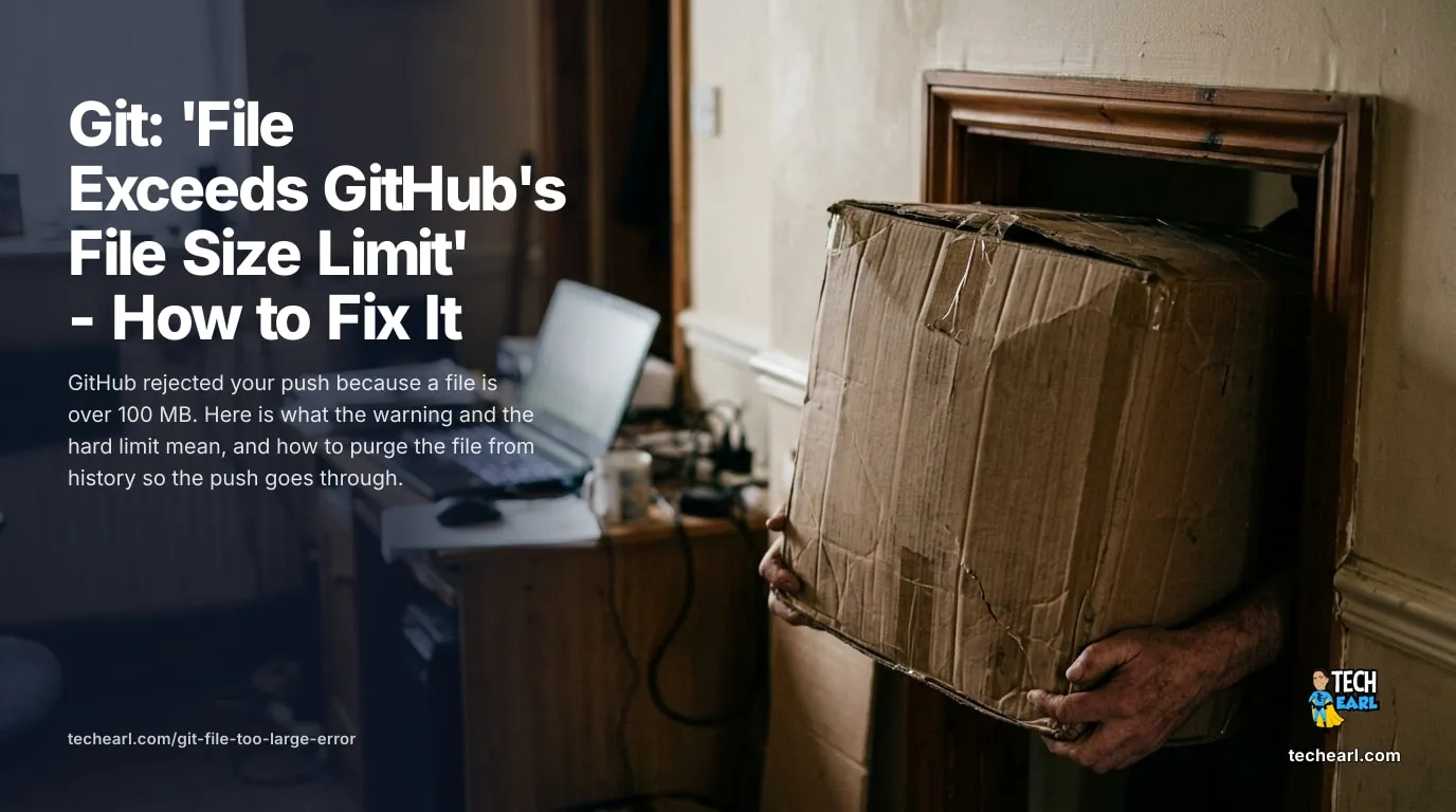 How to fix the GitHub file size limit error when a push is rejected for a file over 100 MB