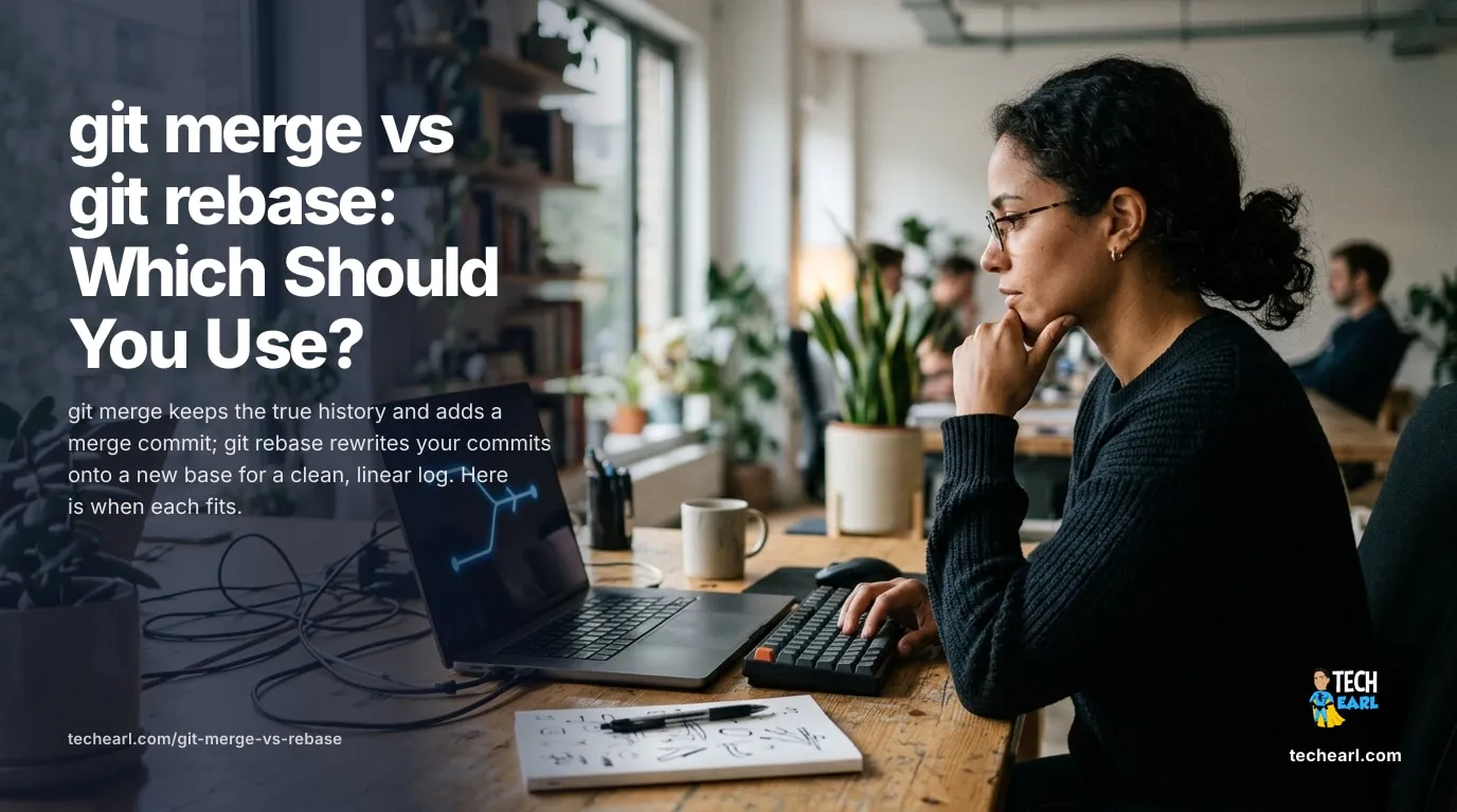 git merge vs git rebase: Which Should You Use? git merge vs git rebase compared: when to use a merge commit and when to rebase for a linear history