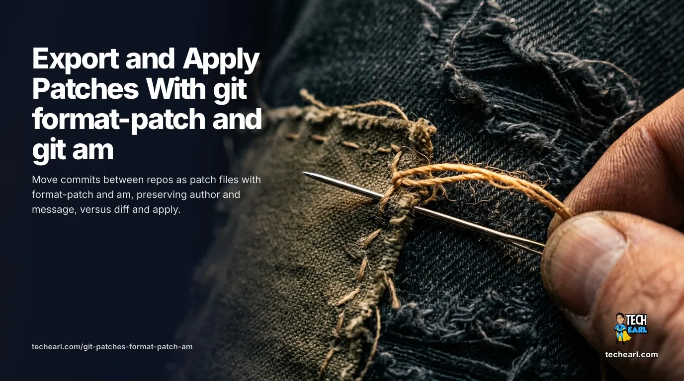 Export Git changes as patch files with git diff or git format-patch, then apply them in another repo with git apply or git am to preserve authorship.