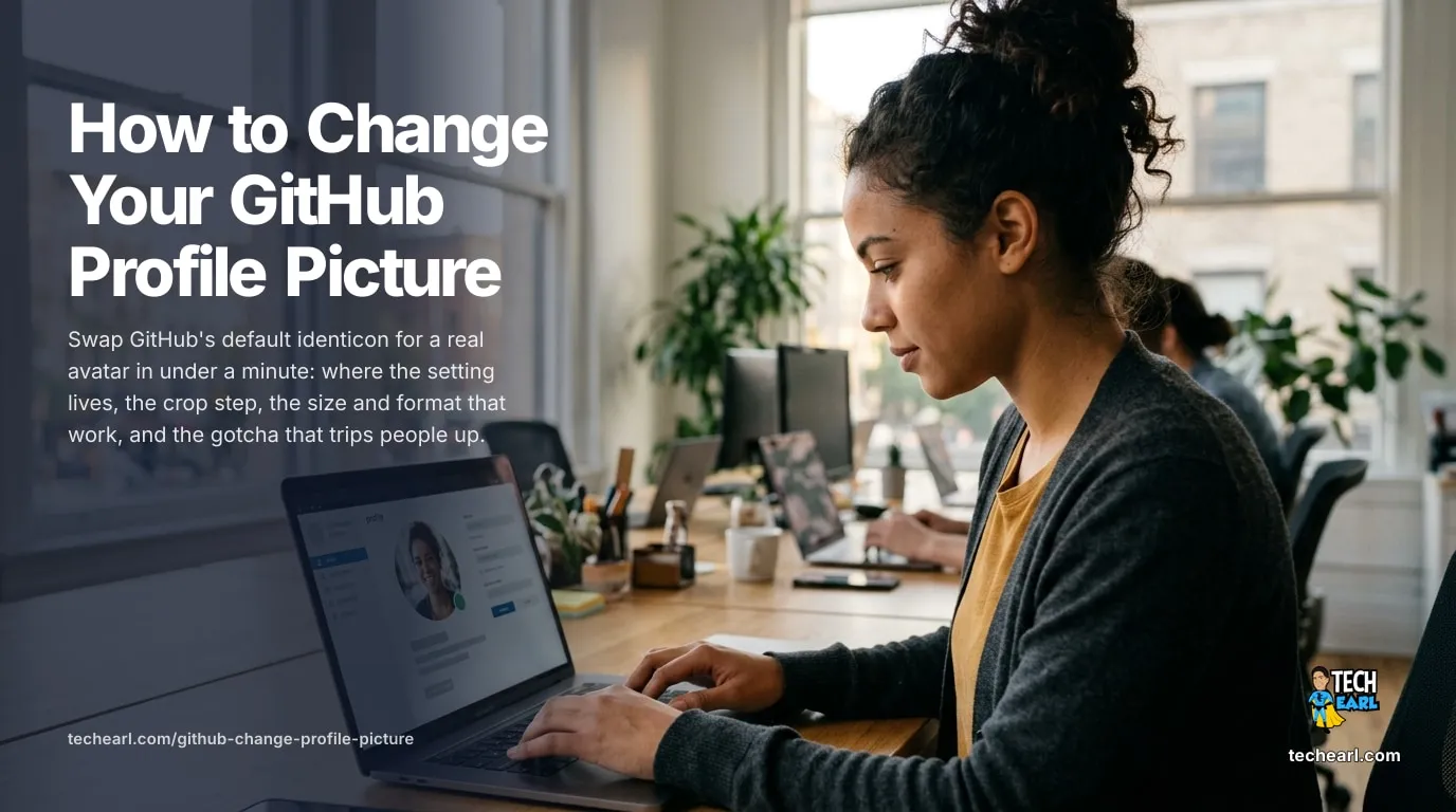 How to change your GitHub profile picture from the default identicon to a custom avatar in Settings