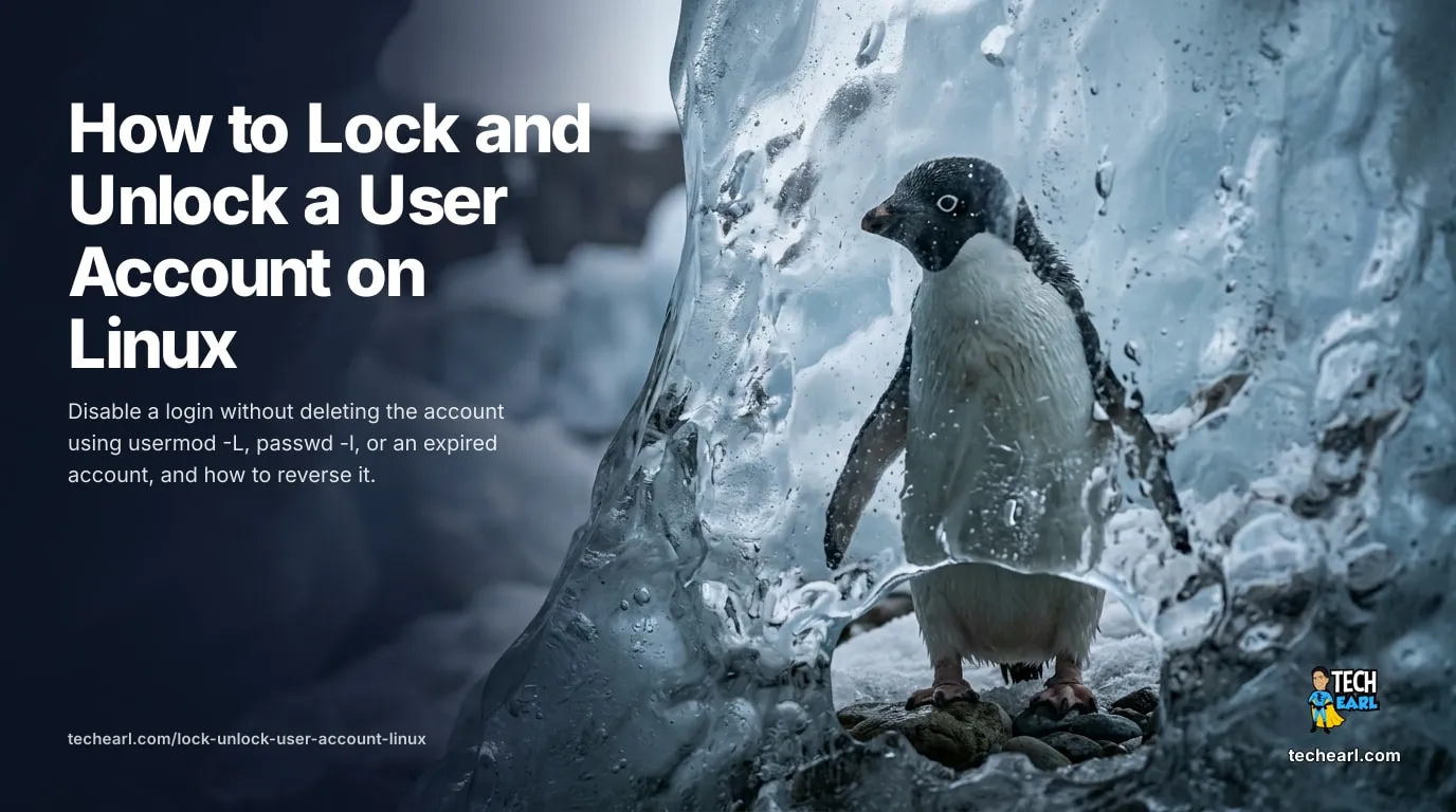 How to Lock and Unlock a User Account on Linux Lock and unlock a Linux user account with usermod -L, passwd -l, account expiry, or a nologin shell, without deleting the account.
