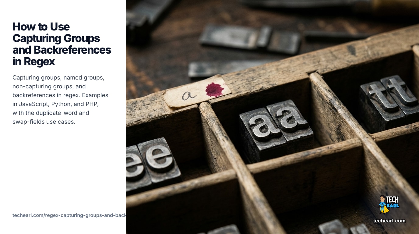Regex Capturing Groups and Backreferences: Numbered, Named, Non ...