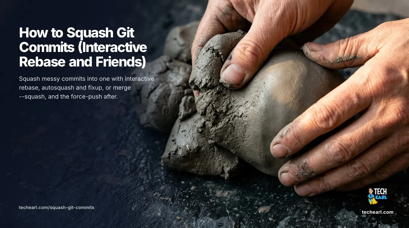 How to Squash Git Commits With Interactive Rebase Squash Git commits into one with interactive rebase: change pick to squash or fixup, fold commits into the line above, or flatten a branch with git merge --squash.