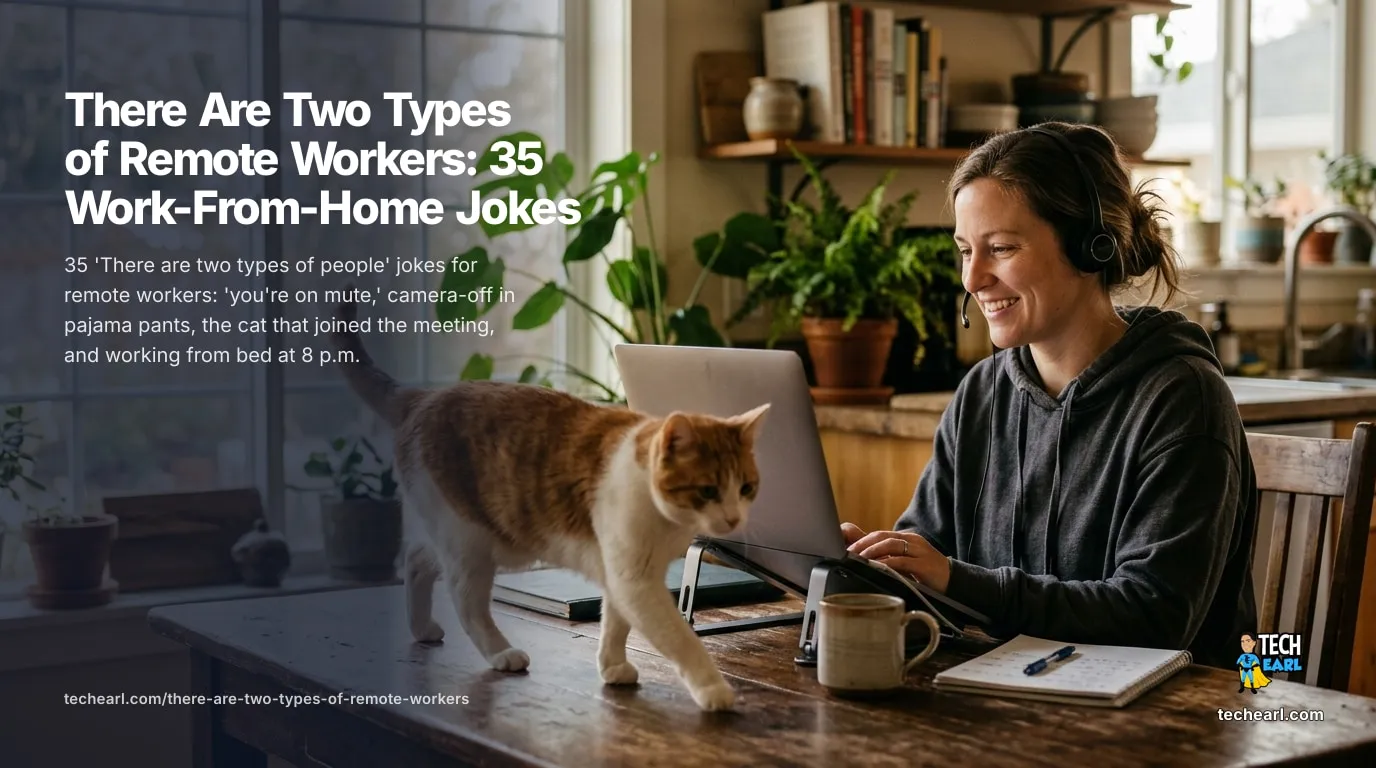 35 'two types of people' jokes for remote workers: 'you're on mute,' camera-off in pajama pants, the cat on the call, and working from bed at 8 p.m.