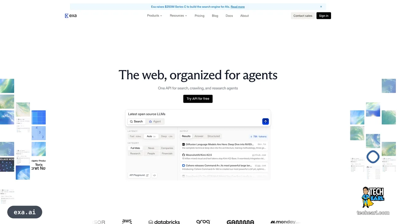 exa.ai — the home page for Exa, the semantic search engine