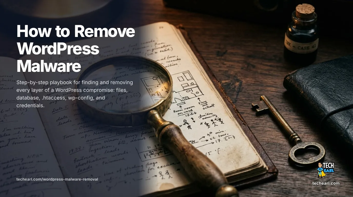 WordPress Malware Removal: Complete Cleanup and Prevention Guide Step-by-step WordPress malware removal: identify the attack vector (files, database, .htaccess, wp-config), clean every layer, rotate credentials, and lock down to prevent reinfection. Cross-platform scripts for Linux and macOS.