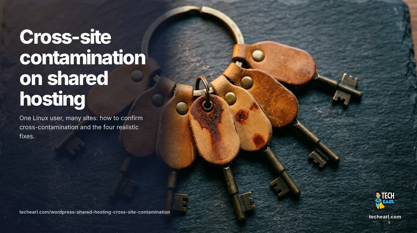 Shared Hosting WordPress Malware Spreading Between Sites, How to Fix It When multiple WordPress sites in one shared hosting account get infected at once, the cause is structural. open_basedir, suEXEC, isolation, and when to move hosts.